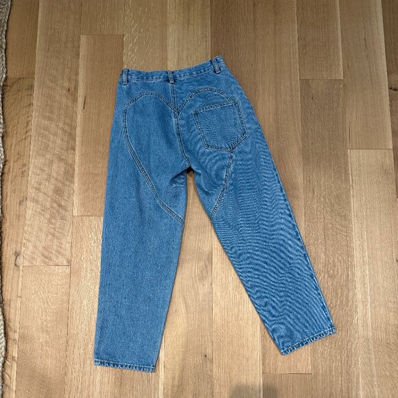 Area Embellished Butterfly Cutout Straight Jeans Sz 0 - SOLD OUT EVERYWHERE - Picture 3 of 12